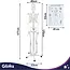 Glimz Anatomisch skelet 170 cm - schaal 1:1 - driedelige schedel en afneembare ledematen - met verrijdbare standaard en poster
