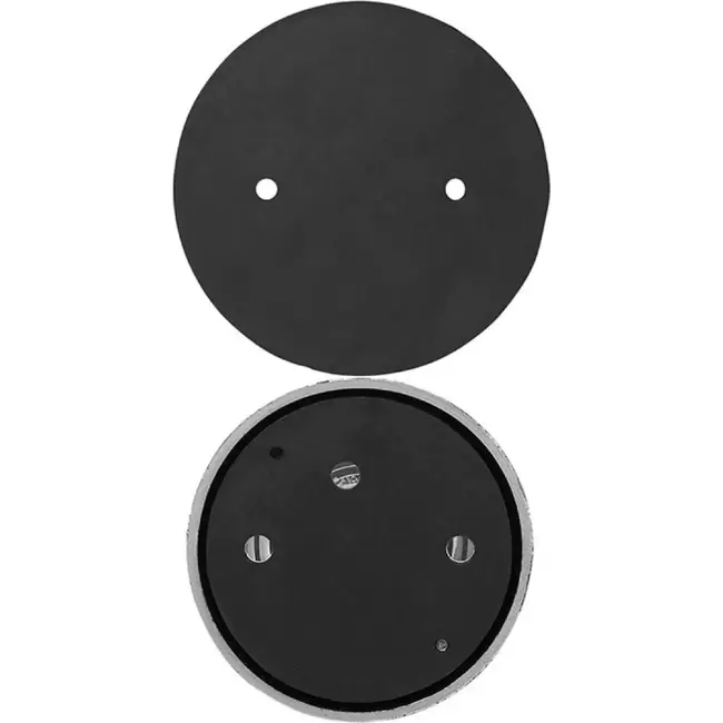 Dragon-Tools Zijmarkeringslampen set - verchroomde ring en rubberen basis - 70 mm - wit - 2 stuks - voor aanhanger en auto - 12 volt