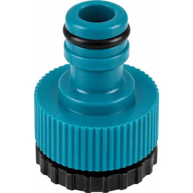 GEKO Reducer kraanadapter set - snelle aansluiting - 1/2" naar 3/4" - blauw