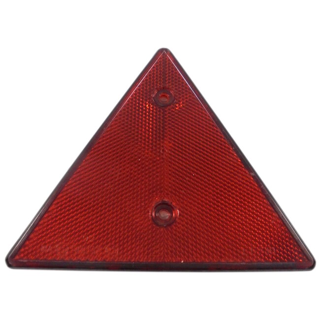 Dragon-Tools Driehoekige reflector - kunststof - E-keur, verplicht - 15.5 x 15.5 x 15.5 cm - rood - voor aanhanger - 2x 5 mm gaten