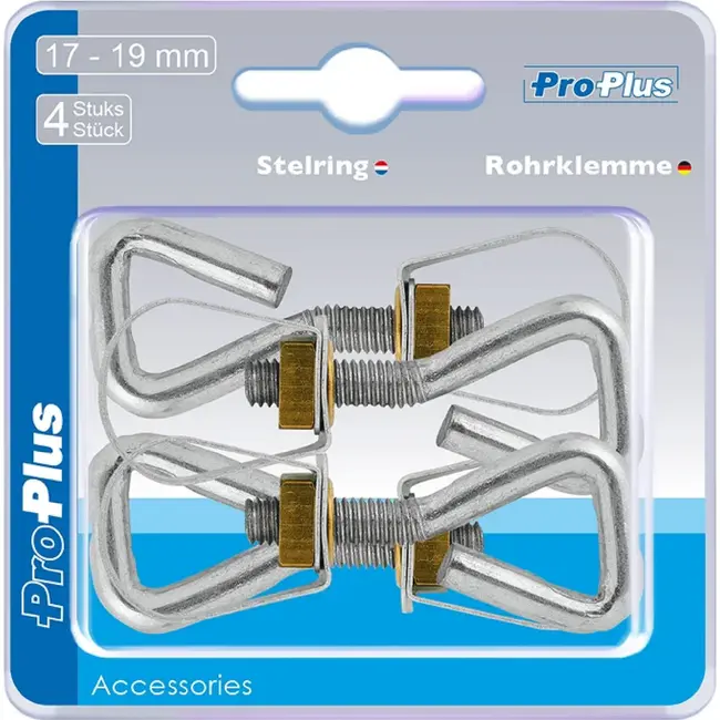 ProPlus Verstelbare stelringen - Ø 17-19 mm - set van 4 stuks
