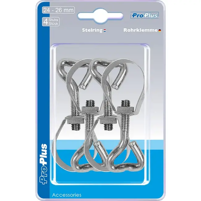 ProPlus Verstelbare stelringen - Ø 24-26 mm - set van 4 stuks