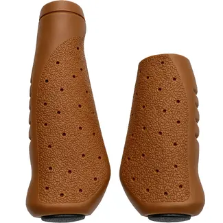 Falkx Bruine fietshandvatten - Comfortabel en stijlvol - 92/135mm - Duurzaam en stevig grip