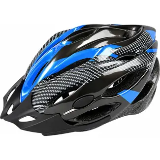 Mirage Helm 54-58cm (S/M) carbon zwart-blauw verstelbaar