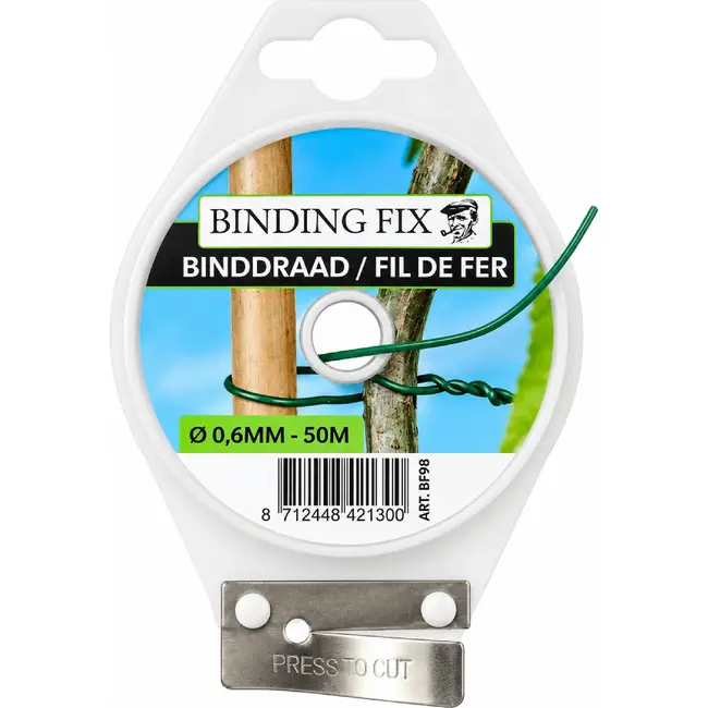 Talen Tools Geplastificeerd Binddraad 50m x 0.6mm - Tuinondersteuning