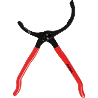 Benson Verstelbare oliefiltertang - rubberen handvat - zelfklemmend - 63-116 mm - geel