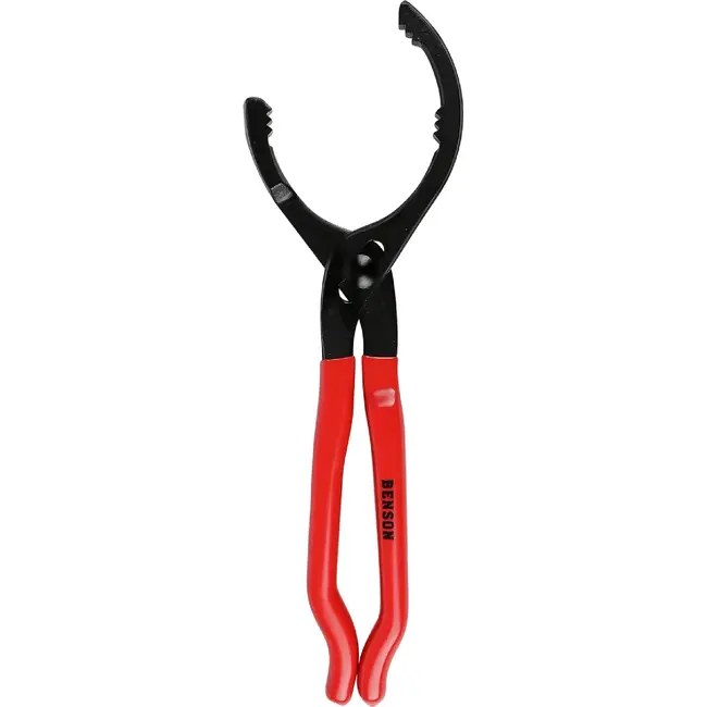 Benson Verstelbare oliefiltertang - rubberen handvat - zelfklemmend - 63-116 mm - geel