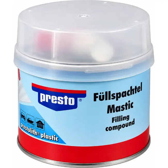Presto Polyesterplamuur - met minerale vulstoffen - 1 kilo - veelzijdig gebruik