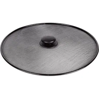 Benson Ronde spatdeksel - Ø 29 cm - met kunststof knop - zwart