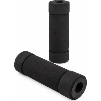 Benson Zwarte fietshandvatten - schuimrubber - extra grip - 12,5 cm - set van 2
