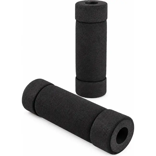 Benson Zwarte fietshandvatten - schuimrubber - extra grip - 12,5 cm - set van 2