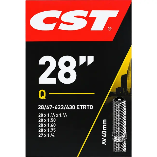 CST Binnenband 28 inch - Schrader ventiel 40mm - Butyl rubber - ETRTO 28/47-622/630
