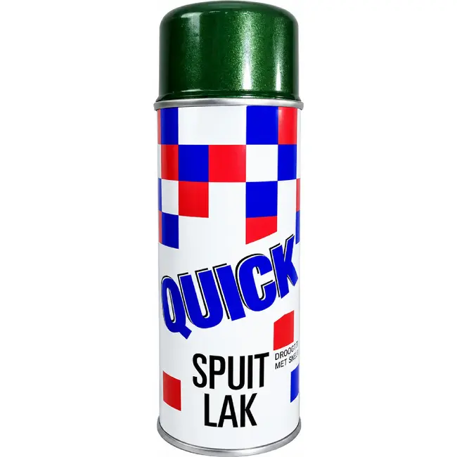 Quick Donkergroen metallic lak - 400ml - Sneldrogend - Veelzijdig gebruik