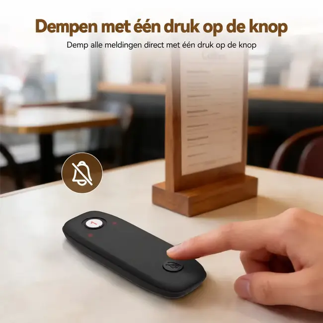 Retekess Restaurant oproepsysteem TD175M met 40 pagers, 7 meldstanden en magnetisch laadstation voor horeca