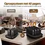 Retekess Restaurant oproepsysteem TD175M met 40 pagers, 7 meldstanden en magnetisch laadstation voor horeca