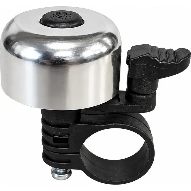 Falkx Kleine fietsbel - aluminium - zilver - compact en duurzaam