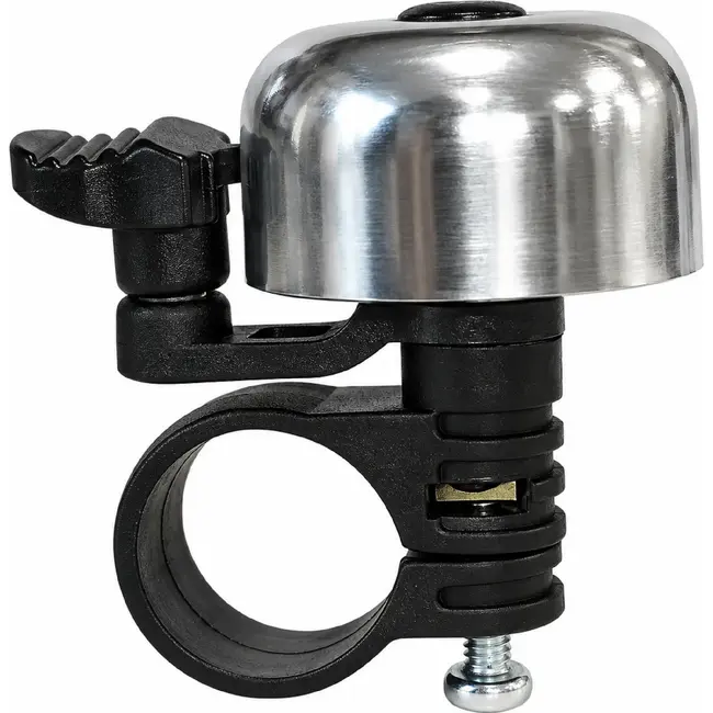 Falkx Kleine fietsbel - aluminium - zilver - compact en duurzaam