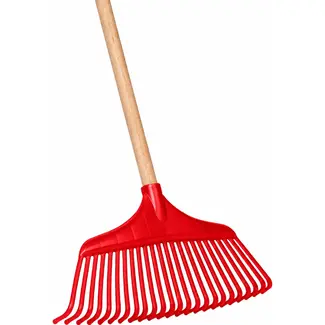 Talen Tools Budget Gazonhark - Kunststof - 140 cm Steel - Rood