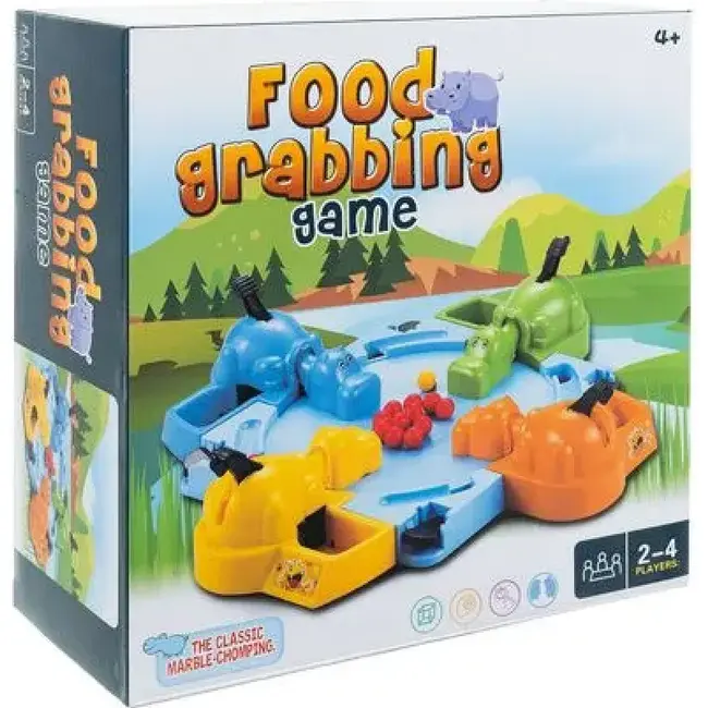 Ruhhy  Hungry Hippos arcade spel – klassiek familiespel met kleurrijke nijlpaarden en balletjes