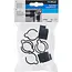 ProPlus Kabelclip set - kunststof - voor buizen Ø 22-32 mm - zwart - 8 stuks