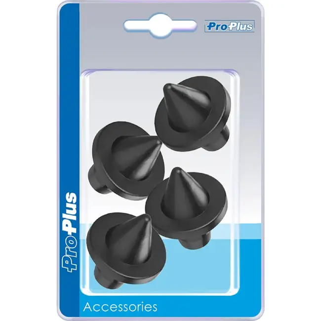 ProPlus Puntdoppen - Kunststof - Ø 22 mm - Zwart - 4 stuks