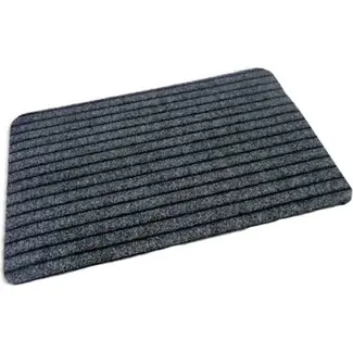 Intrada Nederland Dubbel geribbelde deurmat - antraciet - antislip - 40 x 60 cm