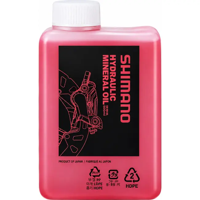 Shimano Hydraulische minerale olie - 500ml - Voor Shimano schijfremmen - Niet-corrosief - Veilig en betrouwbaar