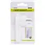 Benson Extra platte haakse stekker - 8 mm dik - met randaarde - 2 stuks - wit