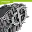 Trizand Antislip schoenspikes maat L 40-44 met 12 spikes van 17 mm, kettingen en klittenband