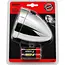 Benson Retro fietskoplamp - chroom - 1 LED - 15 meter zicht - inclusief batterijen