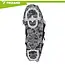Trizand Antislip schoenspikes maat M 35-39 met 12 spikes van 17 mm, kettingen en klittenband