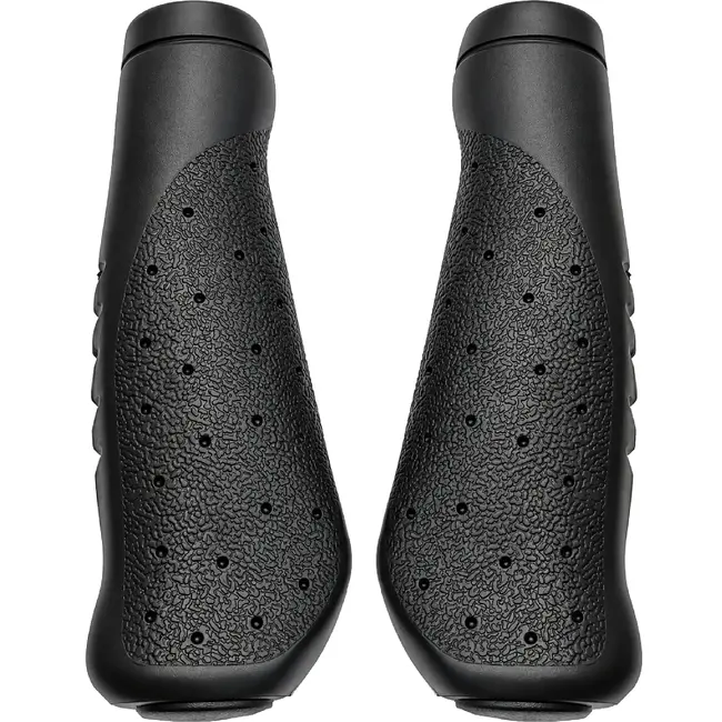 Falkx Handvatten - Zwart Rubber - Comfort & Grip - 135 mm