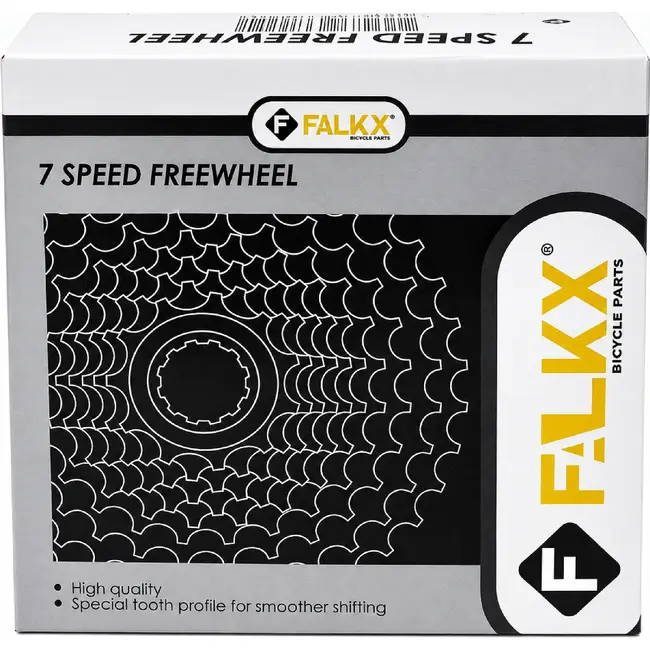 Falkx 7-speed schroefwiel - index 14-28 - veelzijdig en betrouwbaar