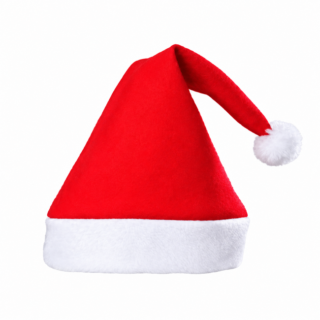 Christmas Gifts Feestelijke kerstmuts - rood/wit - polyester - 29 cm - unisex