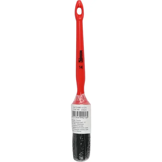 Benson Ronde kwast - 25 mm - kunststof steel - met ophangoog - 15 cm steel