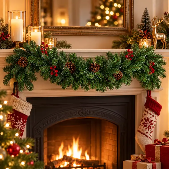 Ruhhy Kerstslinger 1m - Perfect voor Binnen en Buiten Decoratie