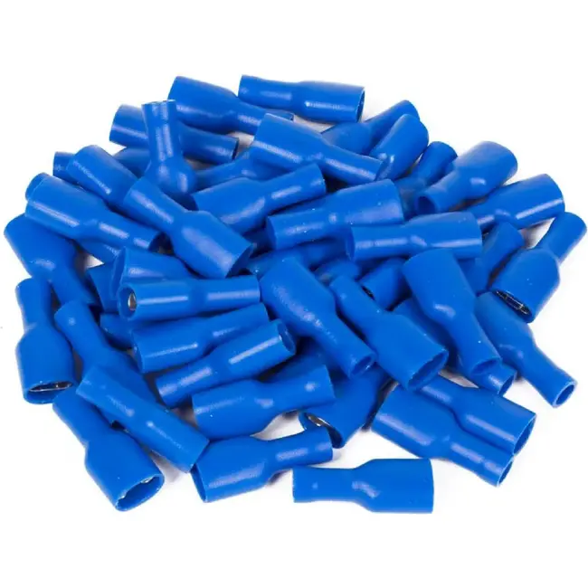 Benson Kabelschoenenset - Vrouwelijk - PVC - 2.5-6.3 mm - Blauw - 50 stuks