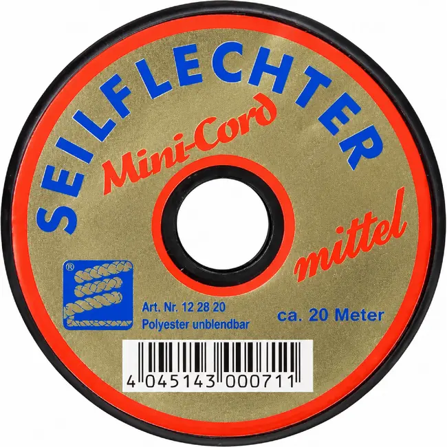 Seilflechter Mini koord - gevlochten polyester - Ø 3 mm - 20 meter - assorti kleuren