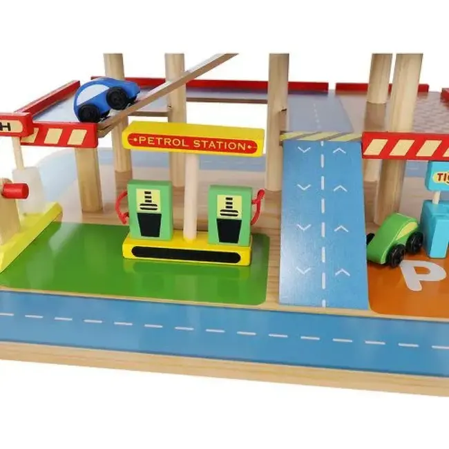 Kruzzel Houten Parkeergarage: Realistisch Speelplezier