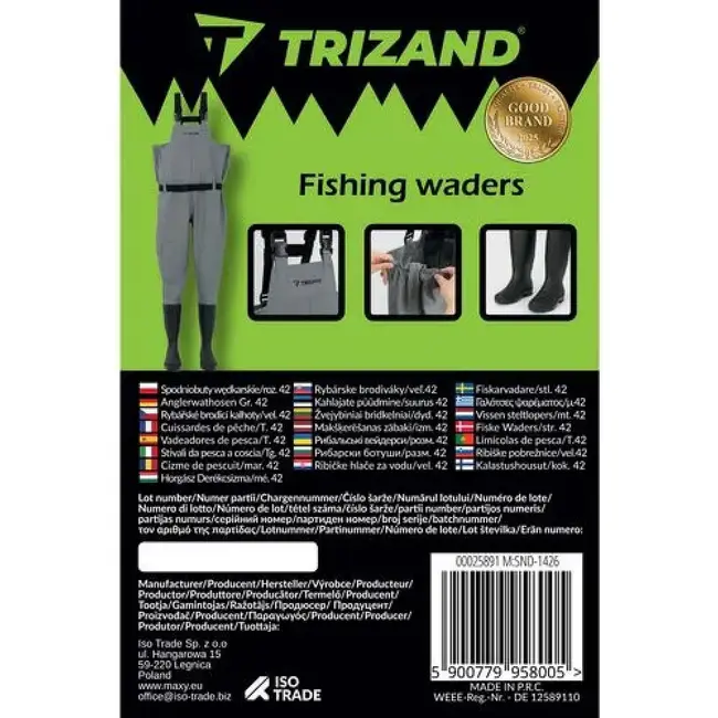Trizand Viswaadpak Maat 42 – Waterdicht & Duurzaam