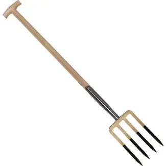 Talen Tools Spitvork Compleet – 4 Tands – 85 cm – Essenhout – Voor Zware Grond