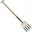 Talen Tools Spitvork Compleet – 4 Tands – 85 cm – Essenhout – Voor Zware Grond