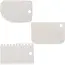 Ruhhy Draaibare taartschaal 28 cm wit met 3 decoratiespatels en afneembare voet voor taartdecoratie