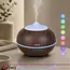 Zortiva Ultrasone geurverspreider 400 ml met timer, 8 LED-kleuren, afstandsbediening en 3 oliën