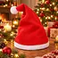 Christmas Gifts Feestelijke kerstmuts - rood/wit - polyester - 29 cm - unisex