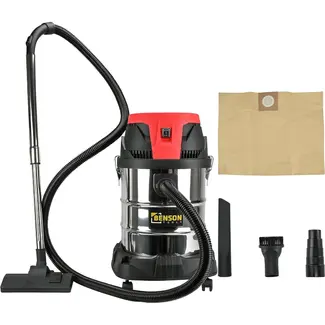 Benson Bouwstofzuiger nat/droog 30 liter 1400 W voor bouwstof, vloeistoffen en renovatiewerk