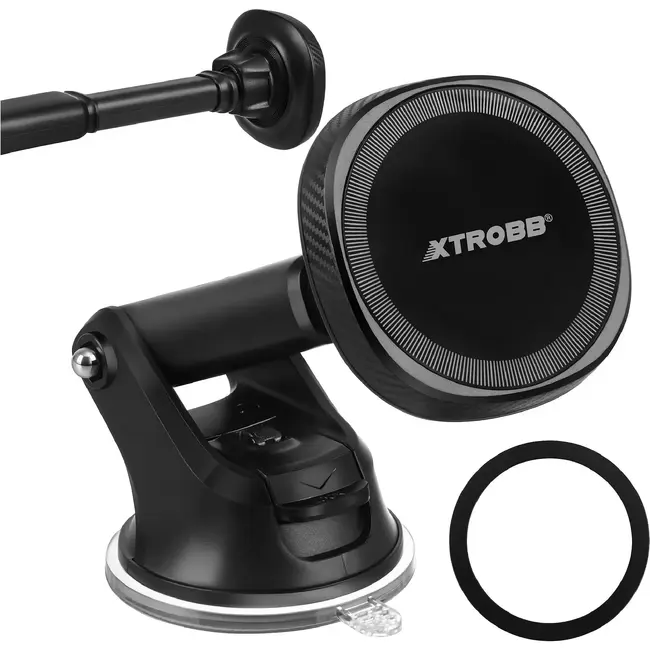 Xtrobb Magnetische telefoonhouder met zuignap - MagSafe - arm 107-148 mm