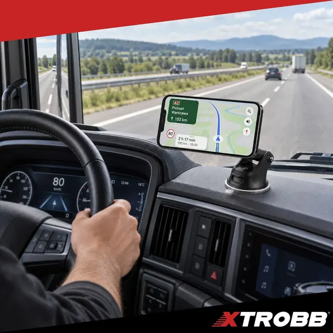 Xtrobb Magnetische telefoonhouder met zuignap - MagSafe - arm 107-148 mm
