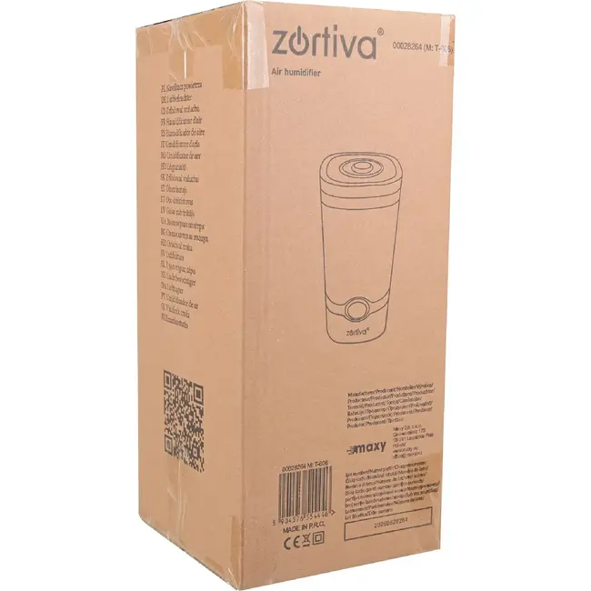 Zortiva Luchtbevochtiger 4 l met aromatherapie, ionisator en hygrostaat