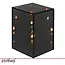 Zortiva Spiegel-lantaarn met 3D LED-effect 10 x 10 x 15 cm zwart